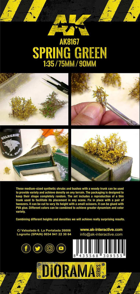 AK Interactive - Dioramas: Spring Green Shrubberies