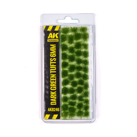 AK Interactive - Wargame Realistic Vegetation: Dark Green Tufts 6mm
