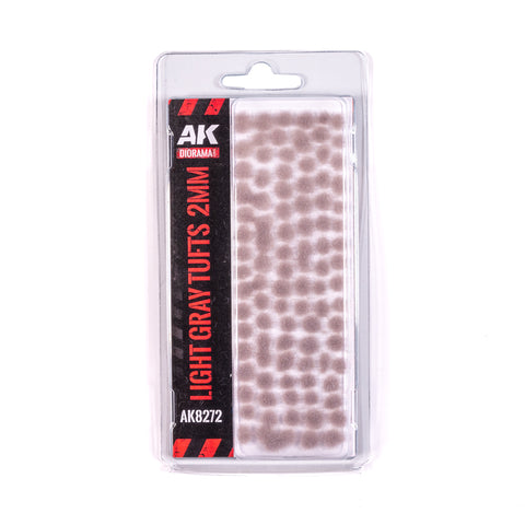AK Interactive - Wargame Fantasy Vegetation: Light Gray Tufts 2mm