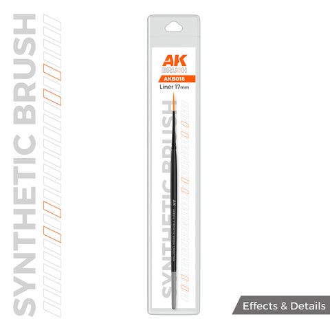 AK Interactive - Synthetic Brush: Liner 17mm