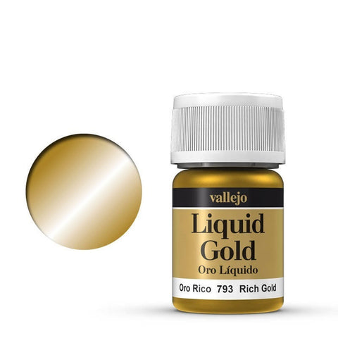 Vallejo - Liquid Metal Range: Rich Gold