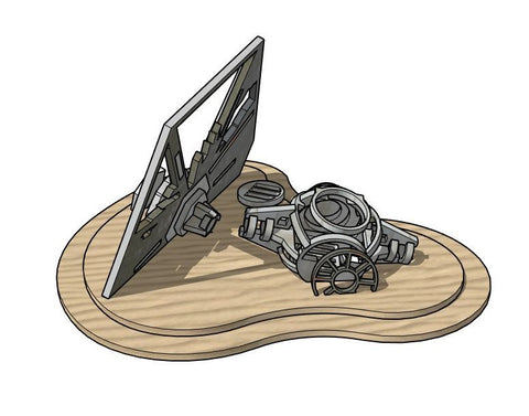 Miniature Scenery - Derelict Fighter