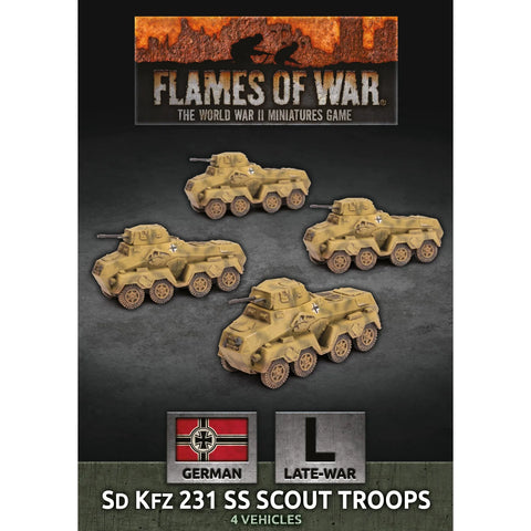 Flames of War - German: Sd Kfz 231 SS Scout Troops