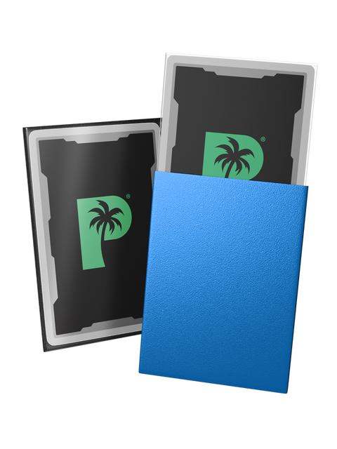Palms Off Gaming - Blackout Matte Deck Sleeves: Standard Size - Blue