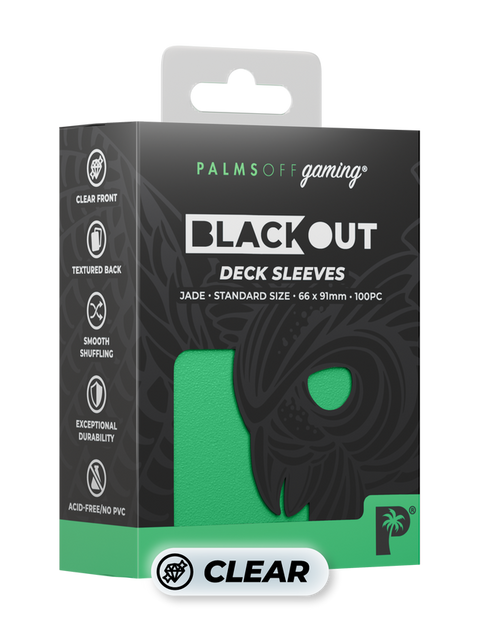 Palms Off Gaming - Blackout Deck Sleeves: Jade