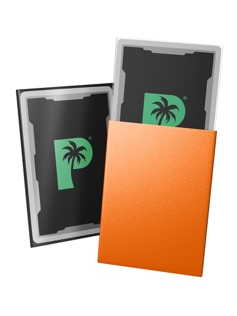 Palms Off Gaming - Blackout Matte Deck Sleeves: Standard Size - Orange
