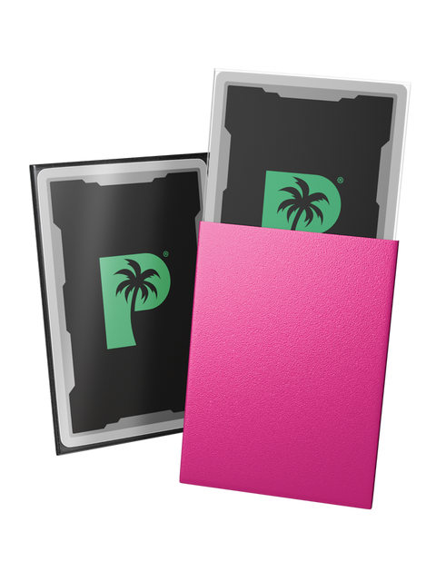 Palms Off Gaming - Blackout Matte Deck Sleeves: Standard Size - Pink