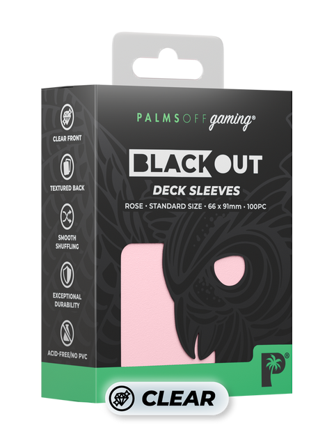 Palms Off Gaming - Blackout Deck Sleeves: Rose
