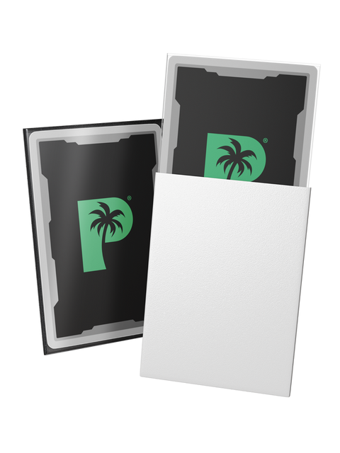 Palms Off Gaming - Blackout Matte Deck Sleeves: Standard Size - White