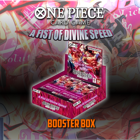 One Piece TCG [OP11] A Fist of Divine Speed Booster Display