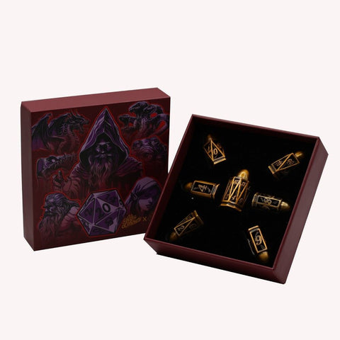 Let's Play Games - Dice Set: Metal RPG - Bullet: Bronze