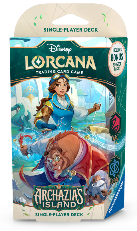 Disney Lorcana - (Series 7) Archazia's Island: Starter Deck - Ruby & Sapphire