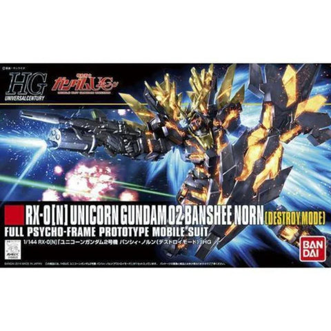 Bandai Spirits - High Grade: 1/144 Unicorn Gundam 02 Banshee Norn Destroy mode