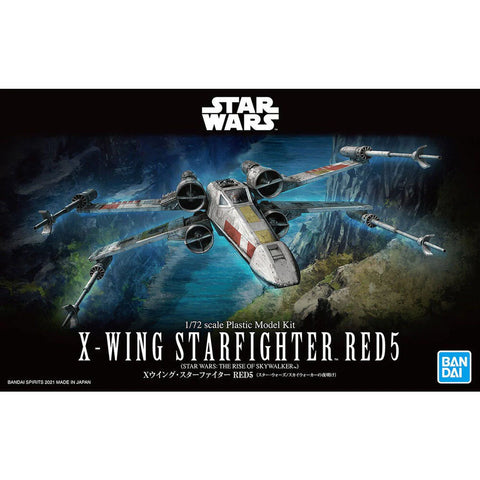 Bandai Spirits - Star Wars: The Rise of Skywalker - 1/72 X-Wing Starfighter Red 5 Model Kit