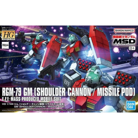 Bandai Spirits - High Grade: 1/144 RGM-79 GM (Shoulder Cannon/ Missile Pod)