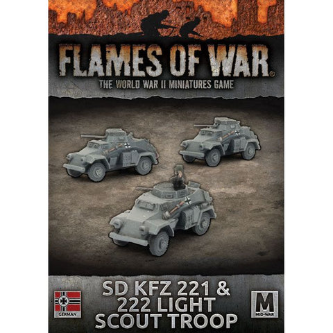 Flames of War - German: Sd KfZ 221 & 222 Light Scout Troop