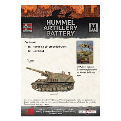 Flames of War - German: Hummel Artillery Battery