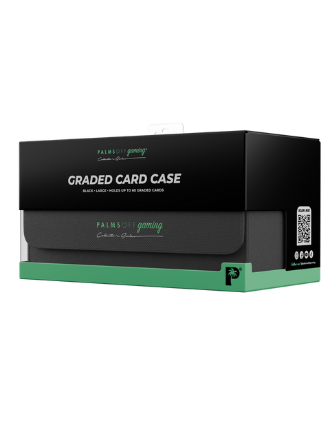 Palms Off Gaming - Collector's Series Graded Card Storage Case: Large - BLACK