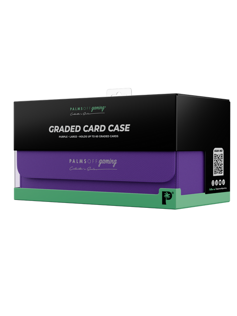 Palms Off Gaming - Collector's Series Graded Card Storage Case: Large - PURPLE
