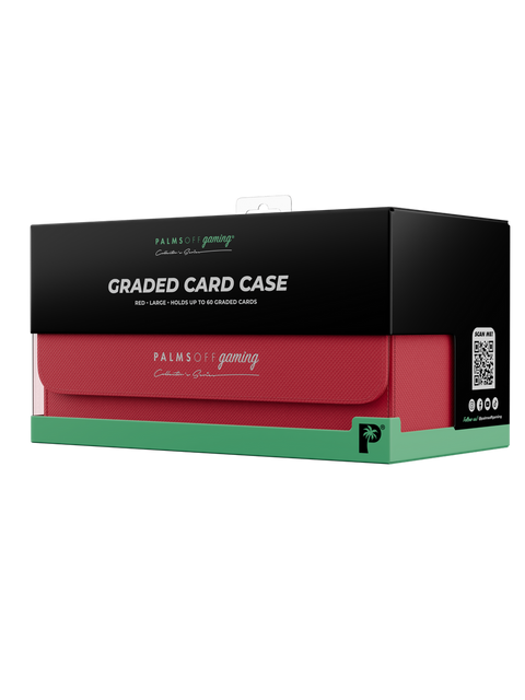 Palms Off Gaming - Collector's Series Graded Card Storage Case: Large - RED
