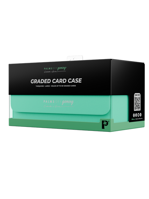Palms Off Gaming - Collector's Series Graded Card Storage Case: Large - TURQUOISE