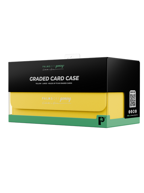 Palms Off Gaming - Collector's Series Graded Card Storage Case: Large - YELLOW