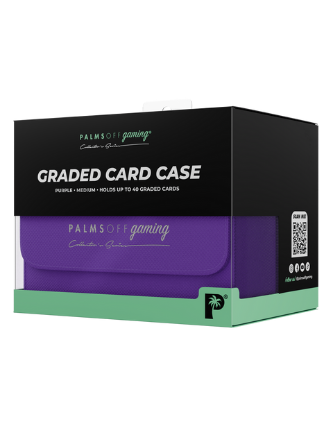 Palms Off Gaming - Collector's Series Graded Card Storage Case: Medium - PURPLE