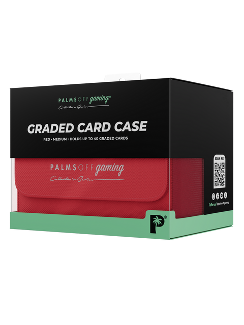 Palms Off Gaming - Collector's Series Graded Card Storage Case: Medium - RED