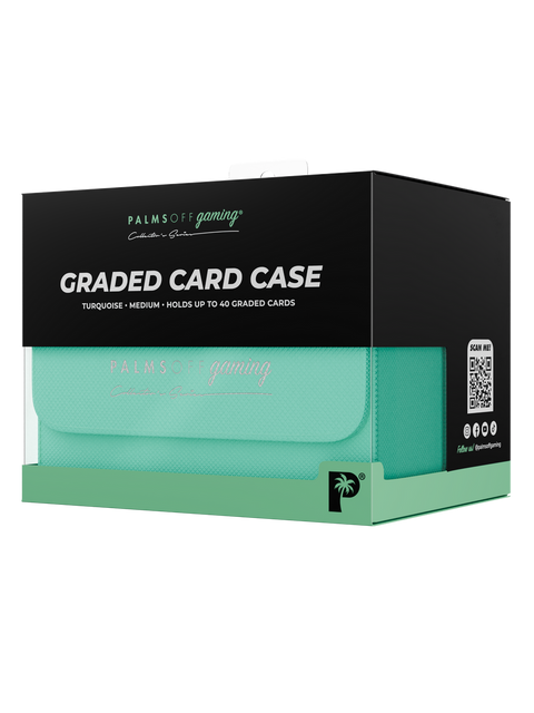 Palms Off Gaming - Collector's Series Graded Card Storage Case: Medium - TURQUOISE