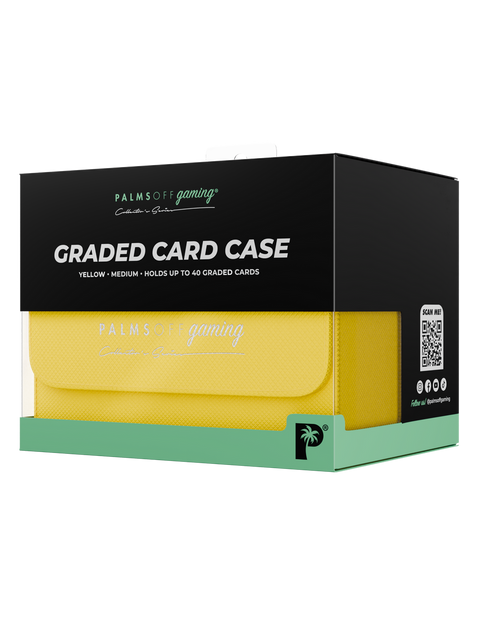 Palms Off Gaming - Collector's Series Graded Card Storage Case: Medium - YELLOW