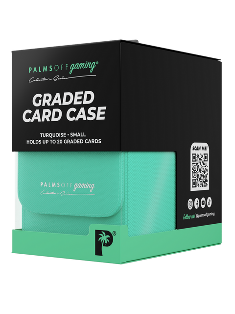 Palms Off Gaming - Collector's Series Graded Card Storage Case: Small - TURQUOISE
