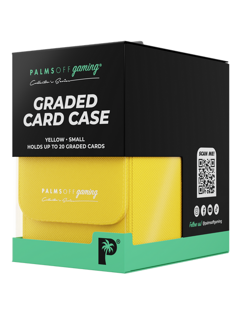 Palms Off Gaming - Collector's Series Graded Card Storage Case: Small - YELLOW