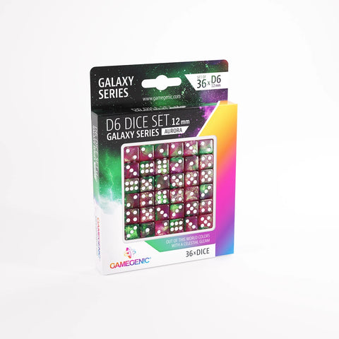 Gamegenic - D6 Dice Set (36x) 12mm - Galaxy: Aurora