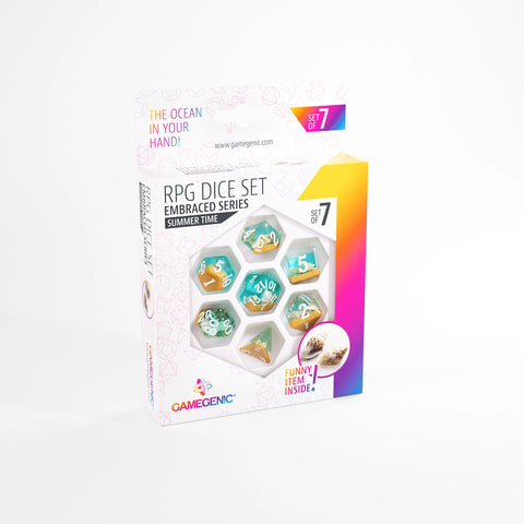 Gamegenic - RPG Dice Set (Set of 7) - Embraced: Summer Time