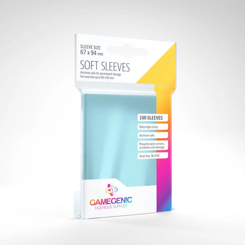 Gamegenic Soft Sleeves 100-pack (67mm x 94mm)
