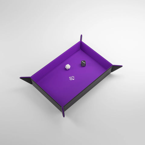 Gamegenic Rectangular Magnetic Dice Tray Range - Purple