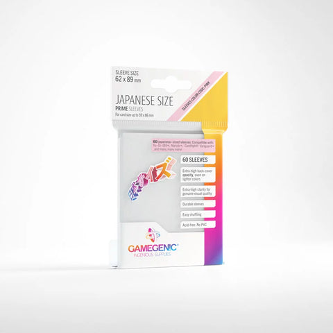 Gamegenic - Prime 60 Japanese-Size Sleeve Range: White