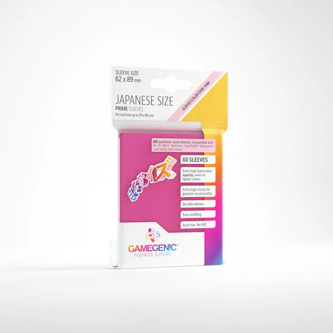 Gamegenic - Prime 60 Japanese-Size Sleeve Range: Pink