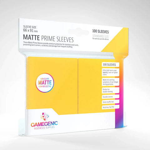 Gamegenic Matte Prime 100 Standard-Size Sleeve Range