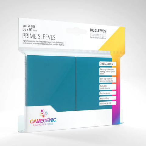 Gamegenic - Prime 100 Standard-Size Sleeve Range: Blue