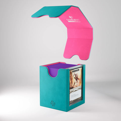 Gamegenic - Squire PLUS XL 100+ Convertible Deck Box: Teal/Pink