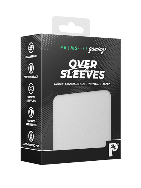Palms Off Gaming - Standard Size Over Sleeves: Clear Gloss