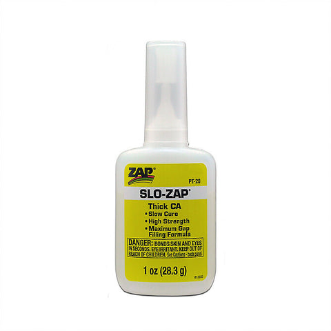 Zap Adhesive - Zap-A-Gap Slo-Zap (Yellow) Thick Cyanoacrylate