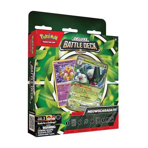 Pokemon TCG Meowscarada & Quaquaval Deluxe Battle Deck