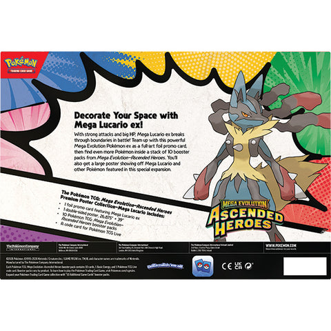 Pokemon TCG [ME2.5] Ascended Heroes: Premium Poster Collection: Mega Lucario