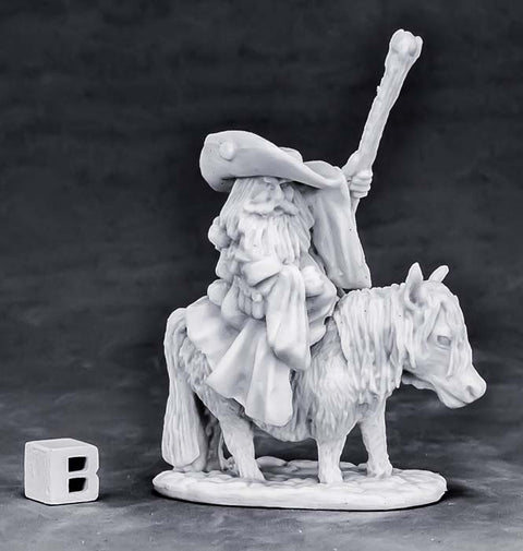 Reaper Miniatures - Bones: Dwarf Mounted Battle Mage