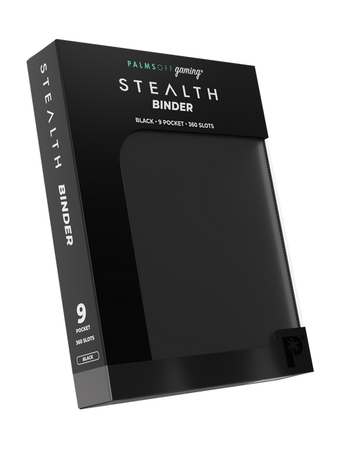 Palms Off Gaming - STEALTH Zip Binder: 9 Pocket - Black