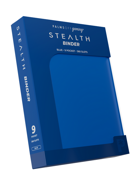 Palms Off Gaming - STEALTH Zip Binder: 9 Pocket - Blue