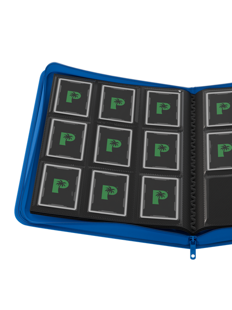 Palms Off Gaming - STEALTH Zip Binder: 9 Pocket - Blue