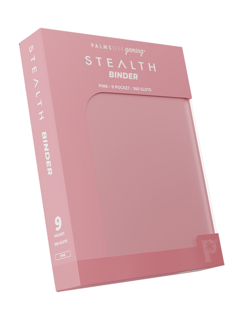 Palms Off Gaming - STEALTH Zip Binder: 9 Pocket - Pink